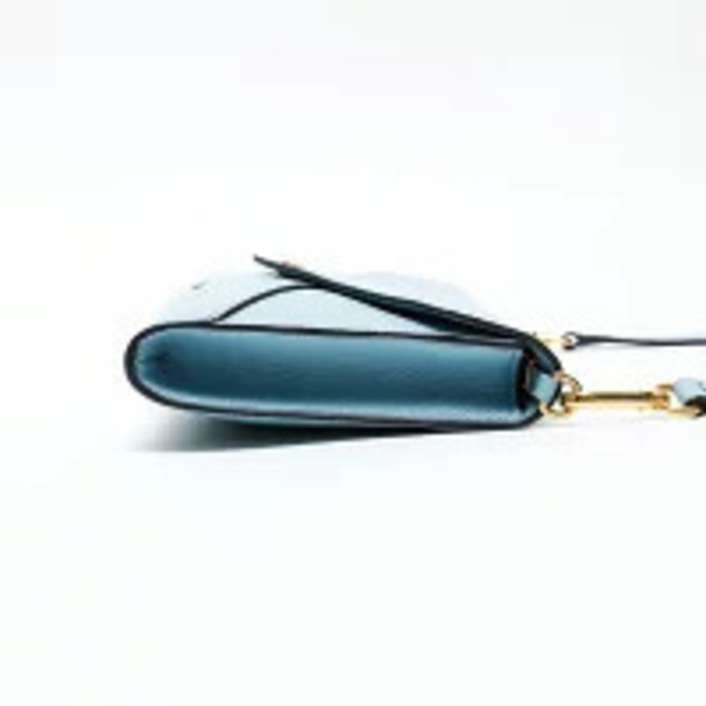 Miu Miu Leather Letter Shoulder Bag Blue - Picture 5 of 13